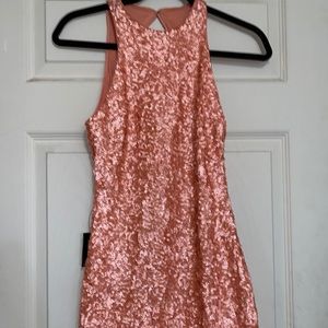 Brand new rose gold sequin dress